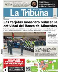 Portada de La Tribuna de Albacete (España)