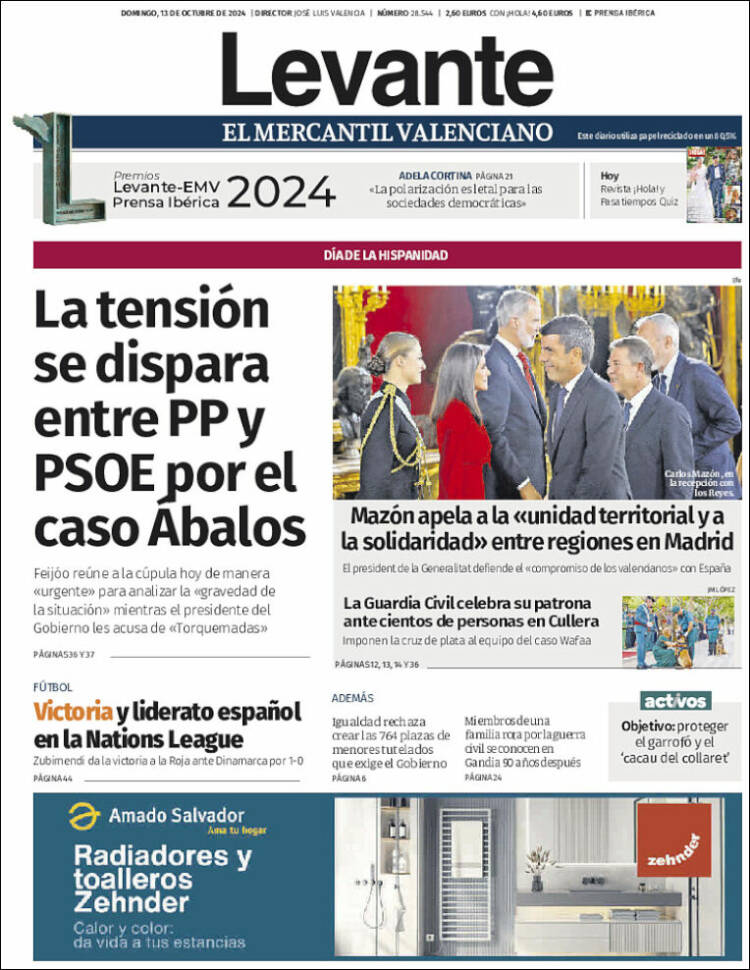 Portada de Levante (España)