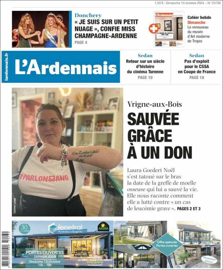 Portada de L'Ardenais (Francia)