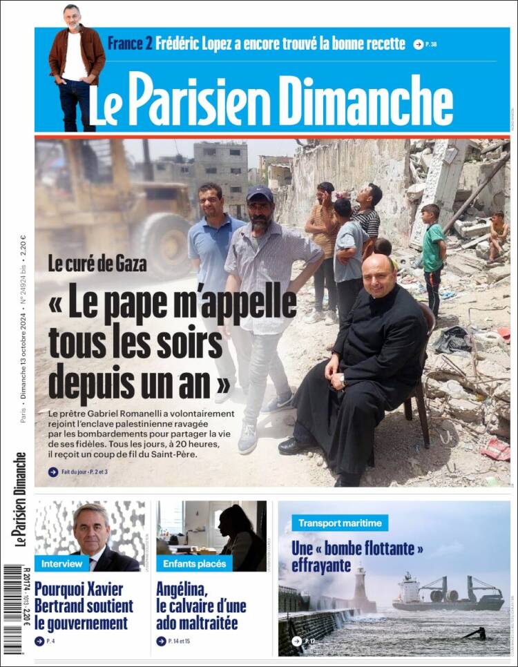 Portada de Le Parisien (Francia)