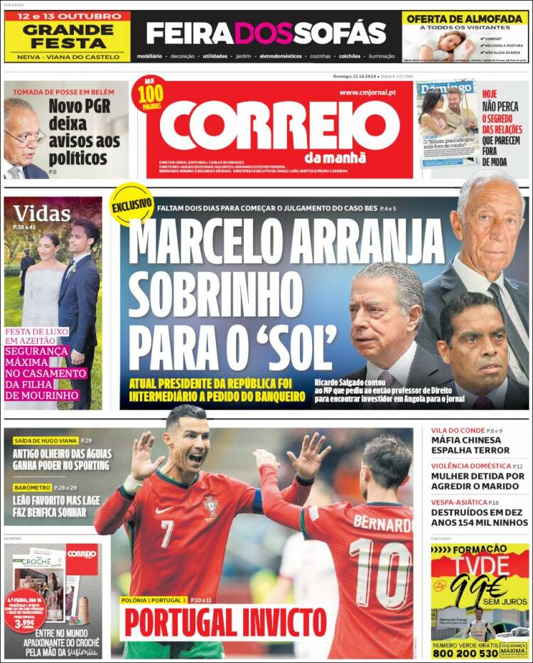 Portada de Correio da Manhã (Portugal)