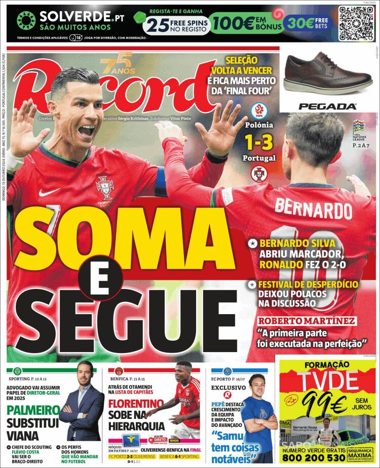 Portada de Record (Portugal)