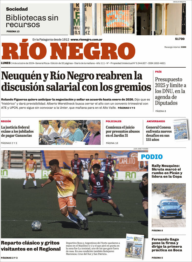 Portada de Rio Negro (Argentina)