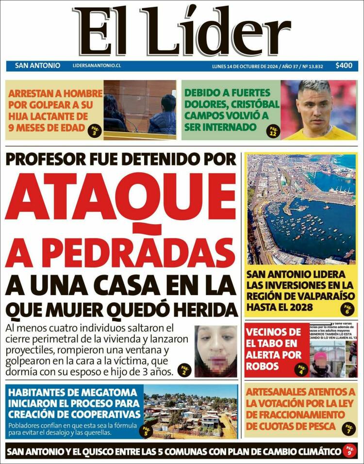 Portada de Lider de San Antonio (Chile)