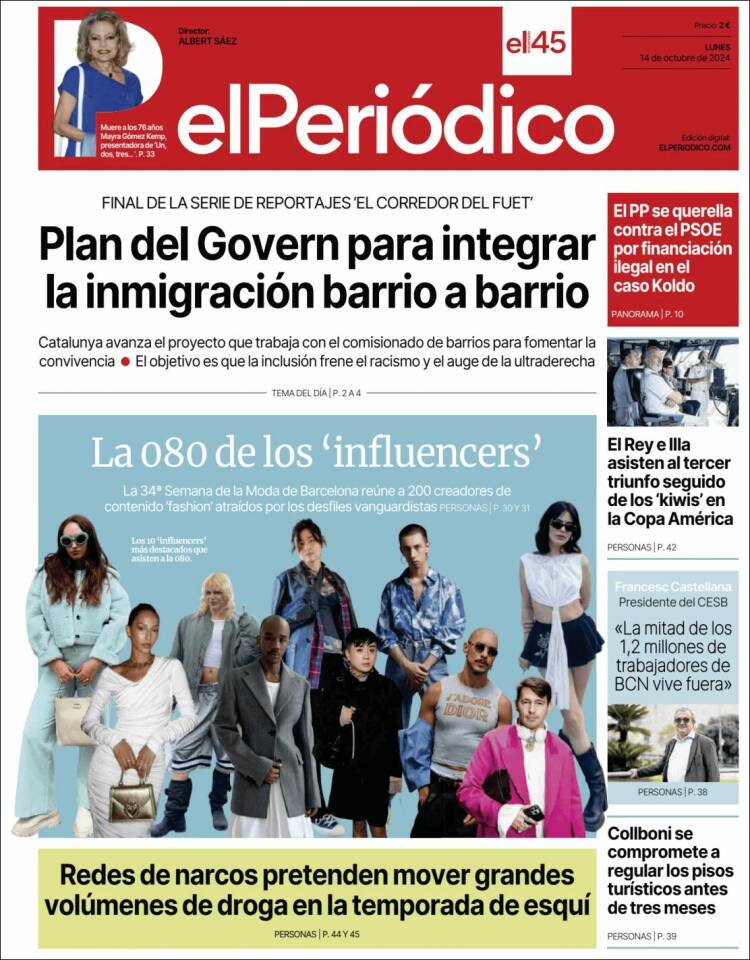 Portada de El Periódico (España)