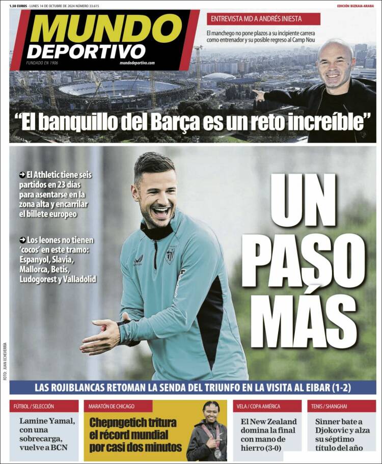 Portada de Mundo Deportivo Bizkaia (España)