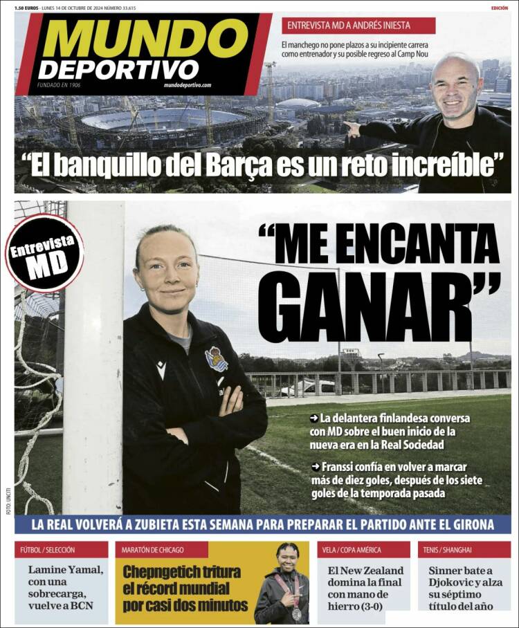 Portada de Mundo Deportivo Gipuzkoa (España)