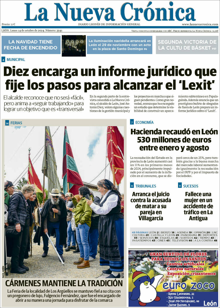 Portada de La Nueva Crónica (España)