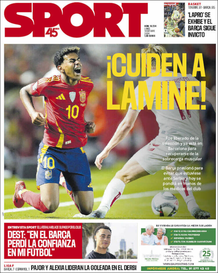 Portada de Sport (España)