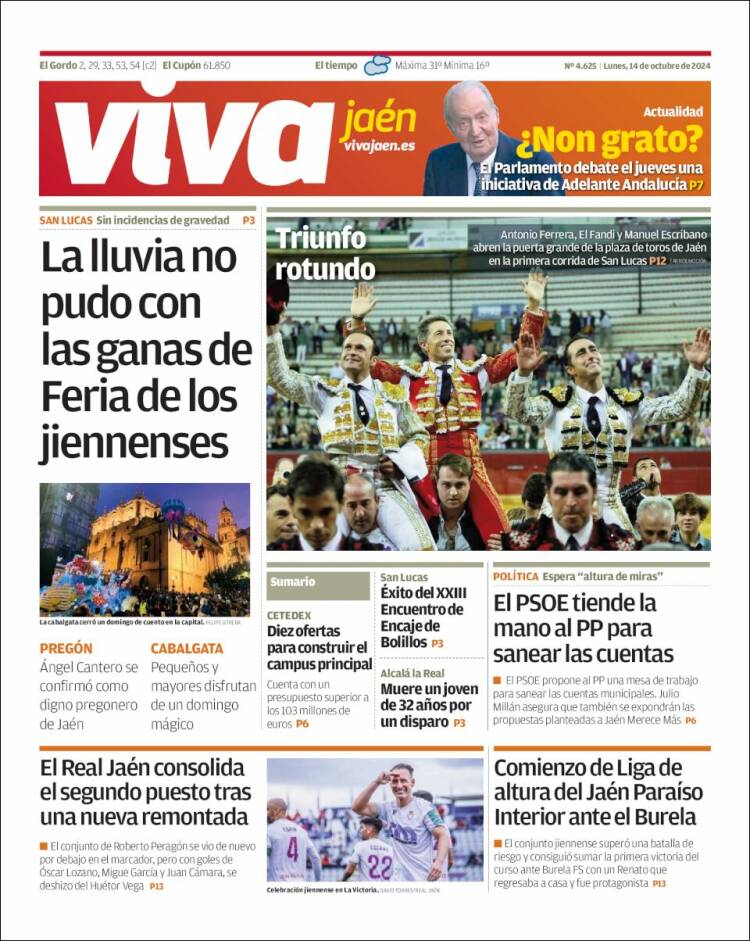 Portada de Viva Jaén (España)