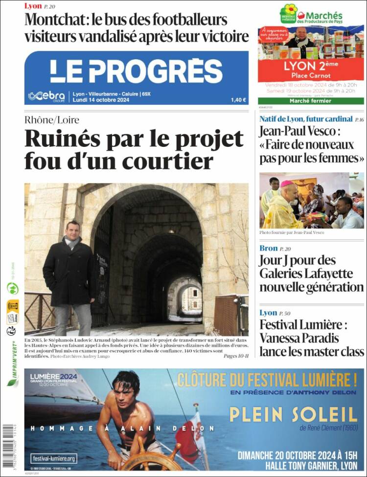 Portada de Progres de Fecamp (Francia)