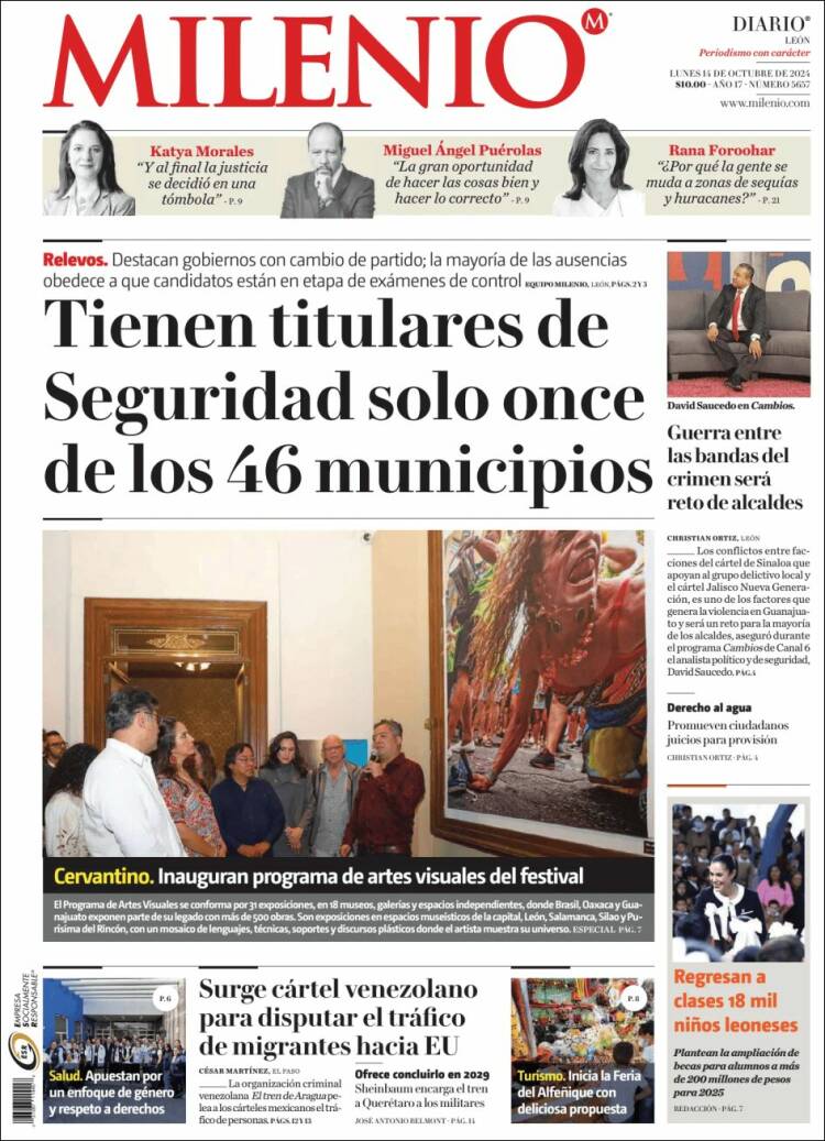 Portada de Milenio de León (México)