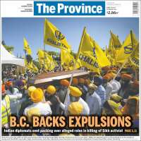 Portada de The Province (Canadá)