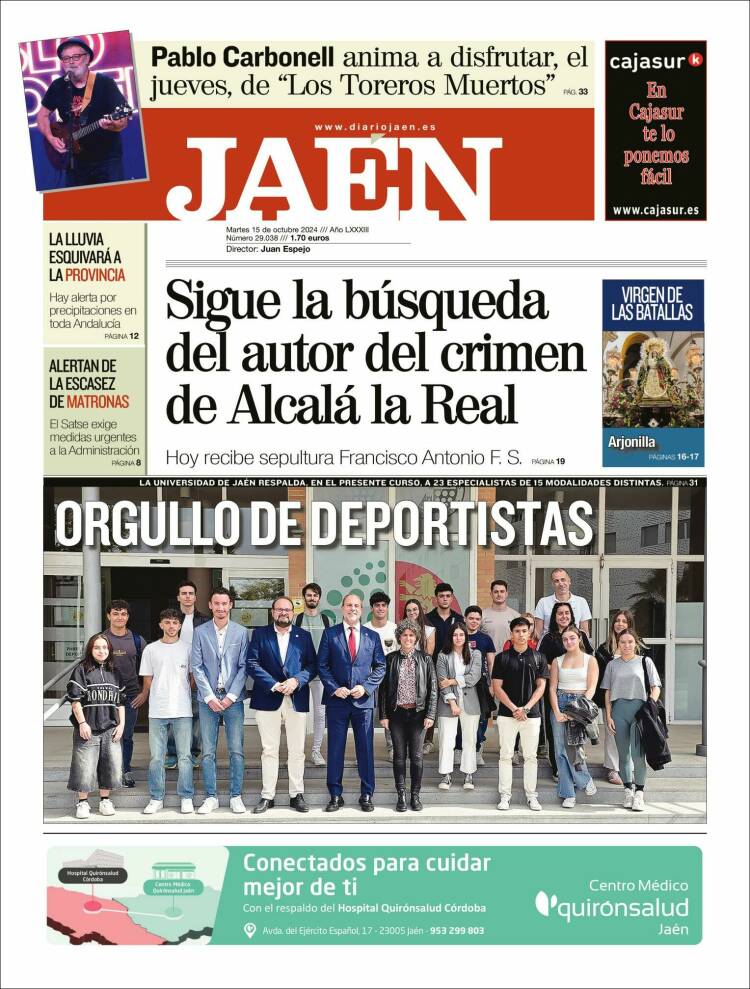 Portada de Diario Jaén (España)