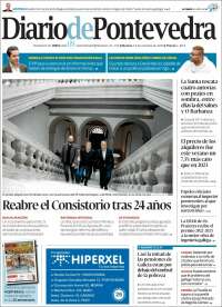 Portada de Diario de Pontevedra (España)