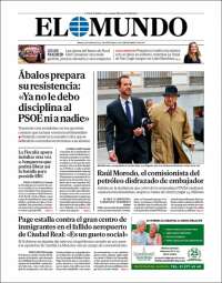 Portada de El Mundo (España)