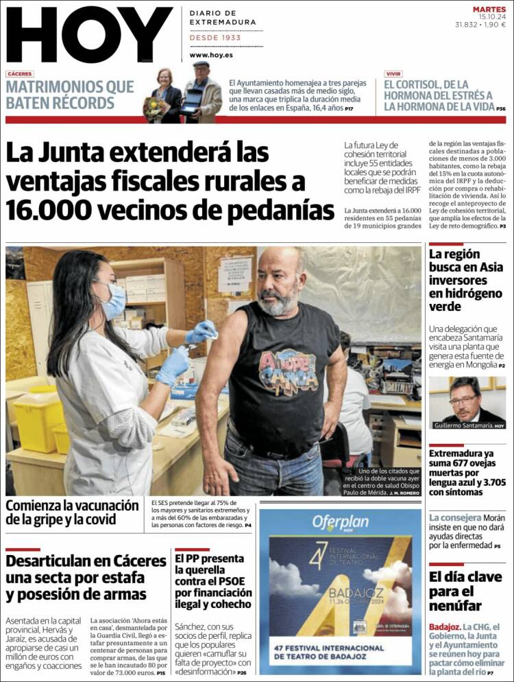 Portada de Hoy - Badajoz (España)