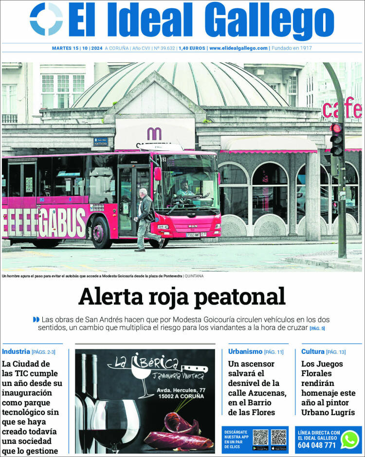 Portada de El Ideal Gallego (España)