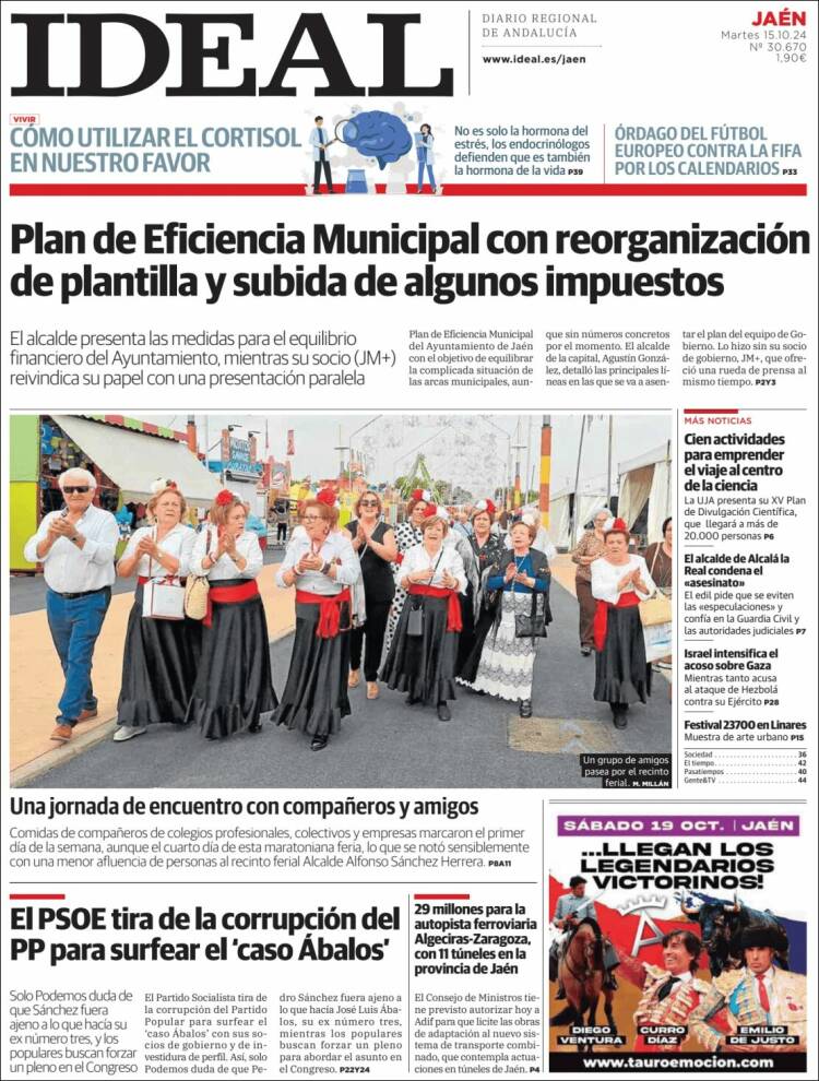 Portada de El Ideal de Jaén (España)