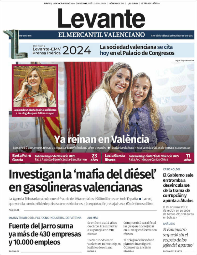 Portada de Levante (España)