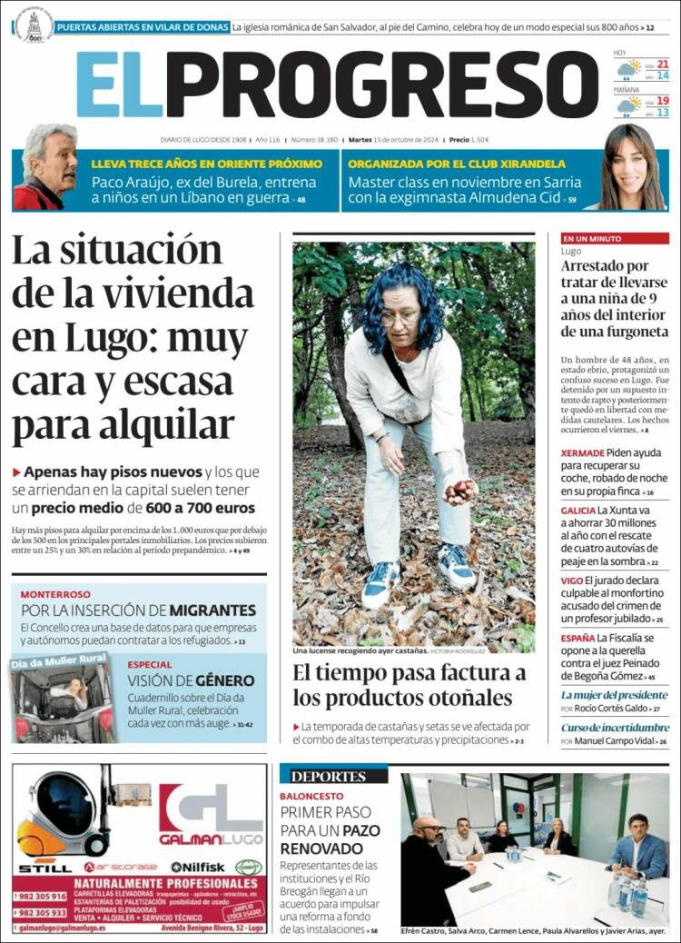 Portada de El Progreso (España)