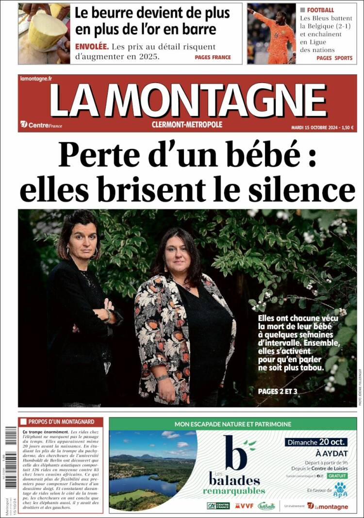 Portada de La Montagne (Francia)