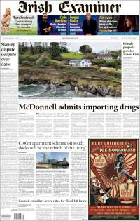 Portada de Irish Examiner (Irlanda)