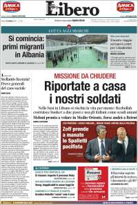 Portada de Libero (Italia)