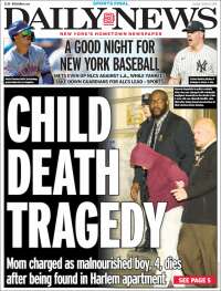 Portada de Daily News - New York (USA)