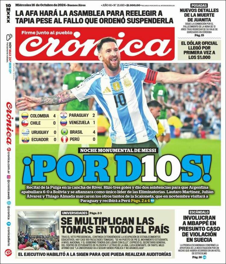 Portada de La Voz del Chaco (Argentina)