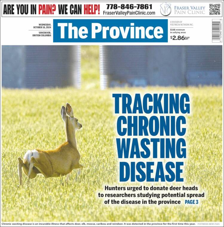 Portada de The Province (Canadá)