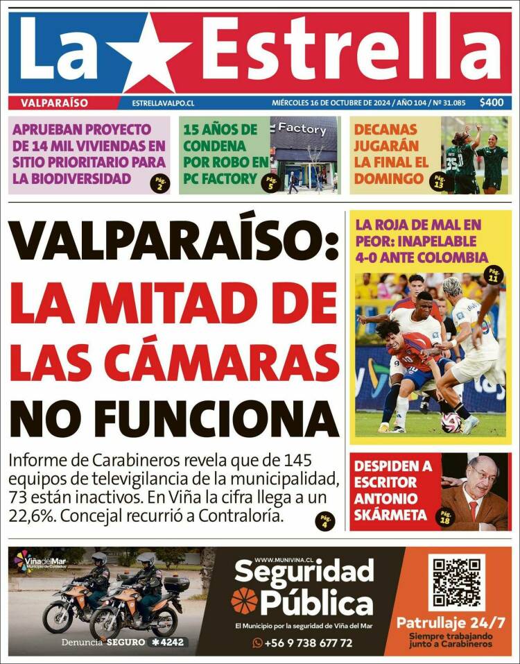 Portada de Estrella de Valparaiso (Chile)