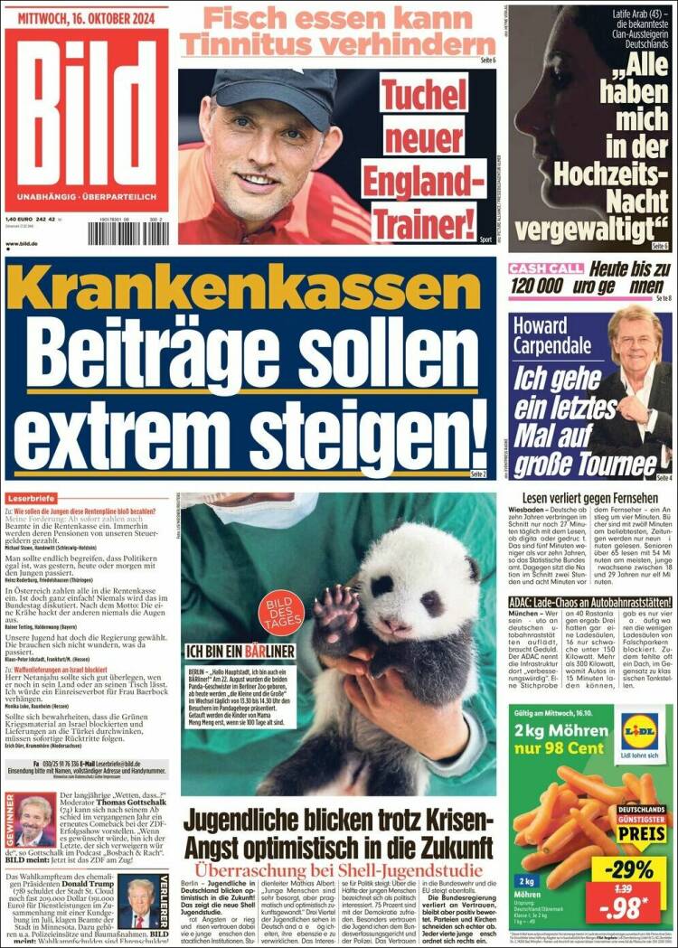 Portada de Bild (Alemania)