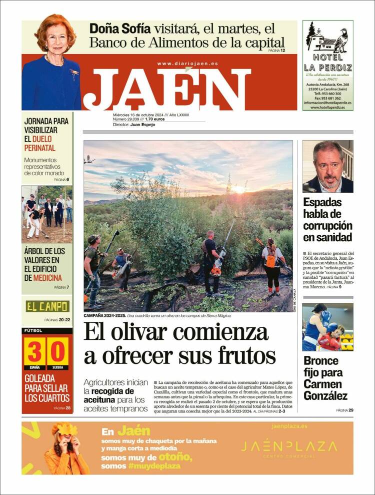 Portada de Diario Jaén (España)