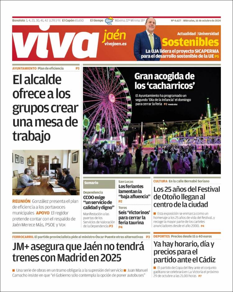 Portada de Viva Jaén (España)