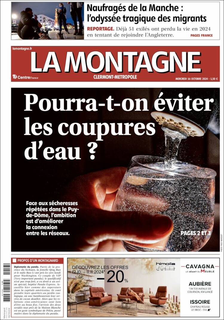 Portada de La Montagne (Francia)