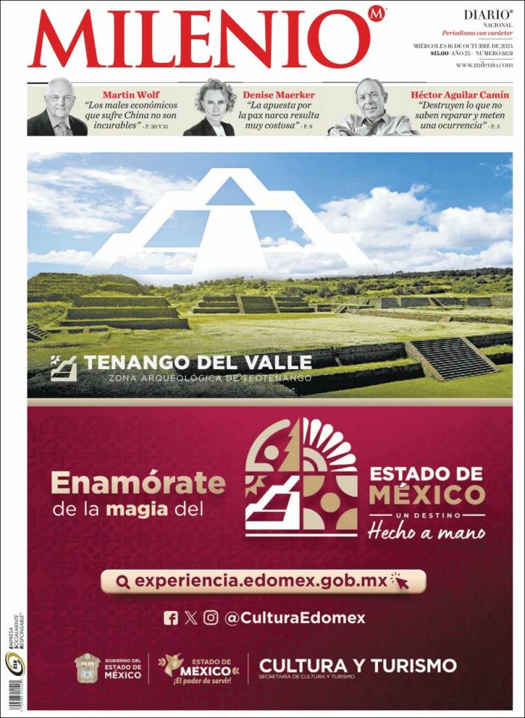 Portada de Milenio (México)