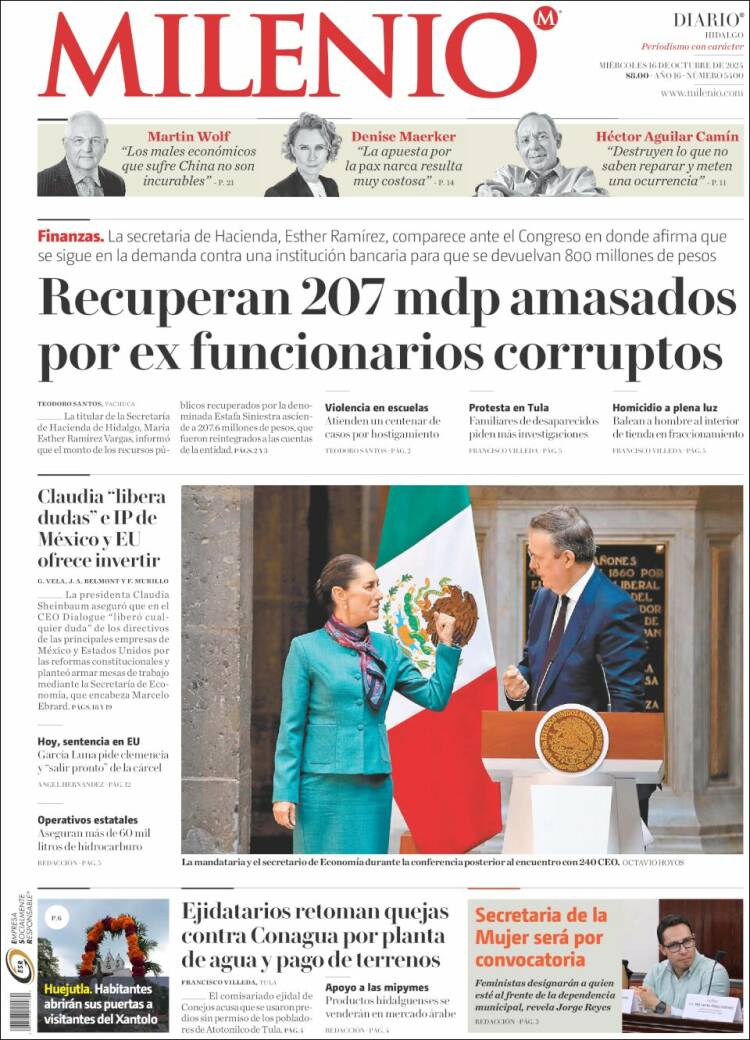 Portada de Milenio de Hidalgo (México)