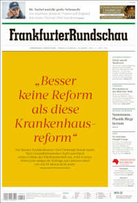 Portada de Frankfurter Rundschau (Alemania)