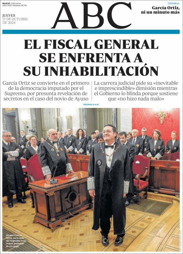 Portada de ABC (España)