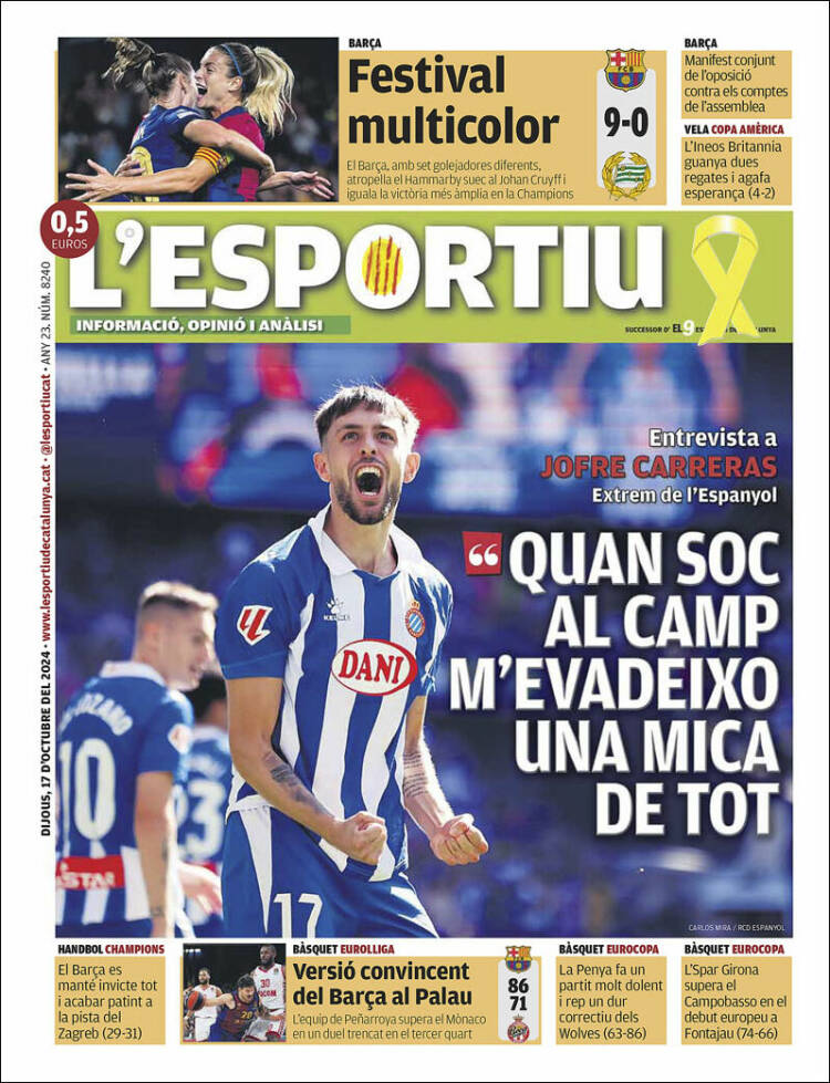 Portada de L'Esportiu (España)