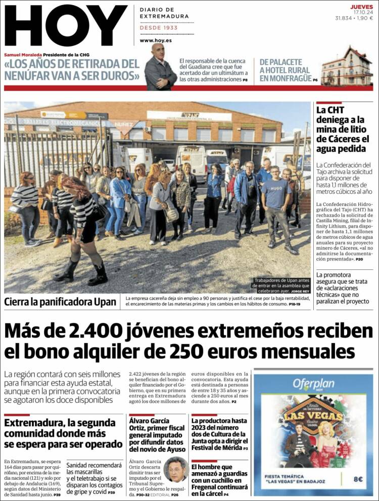 Portada de Hoy - Badajoz (España)