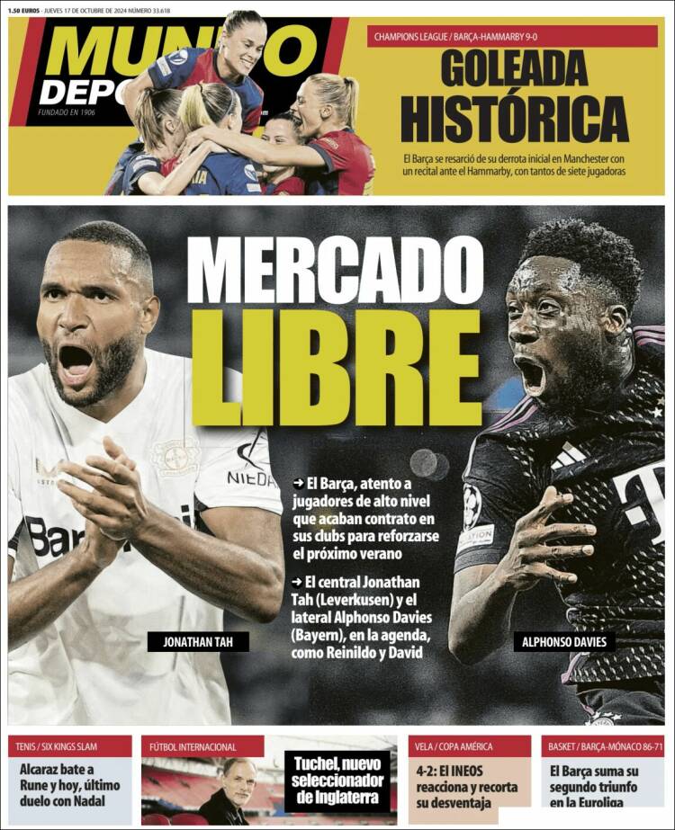 Portada de El Mundo Deportivo (España)