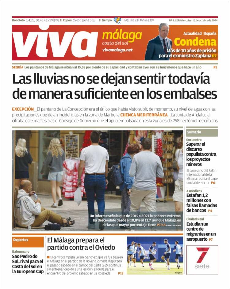 Portada de Viva Málaga (España)