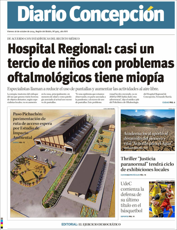 Portada de Diario de Concepción (Chile)