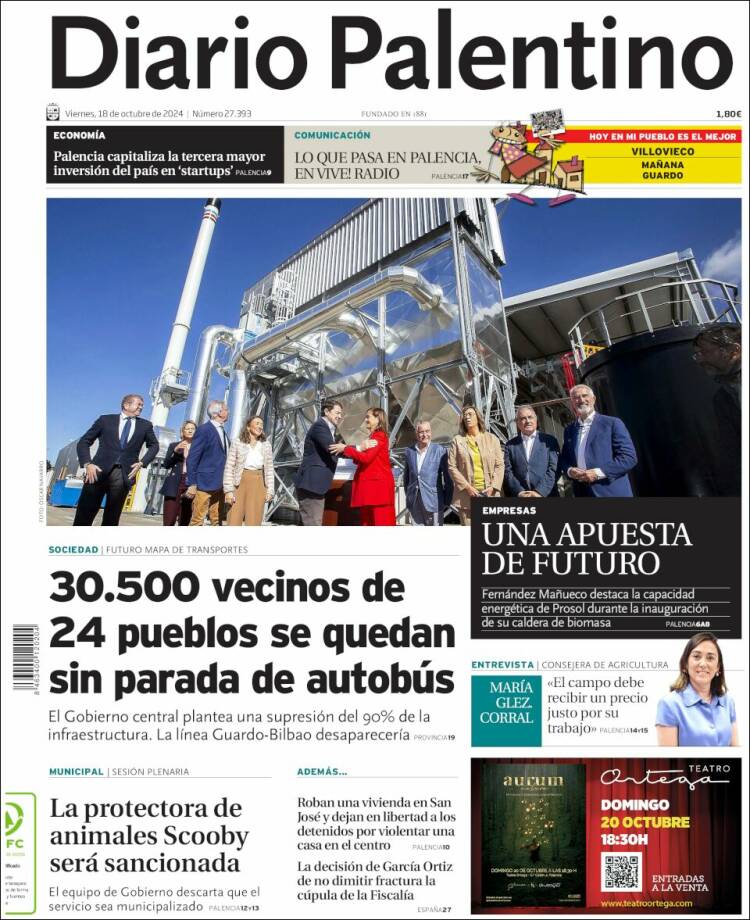 Portada de Diario Palentino (España)