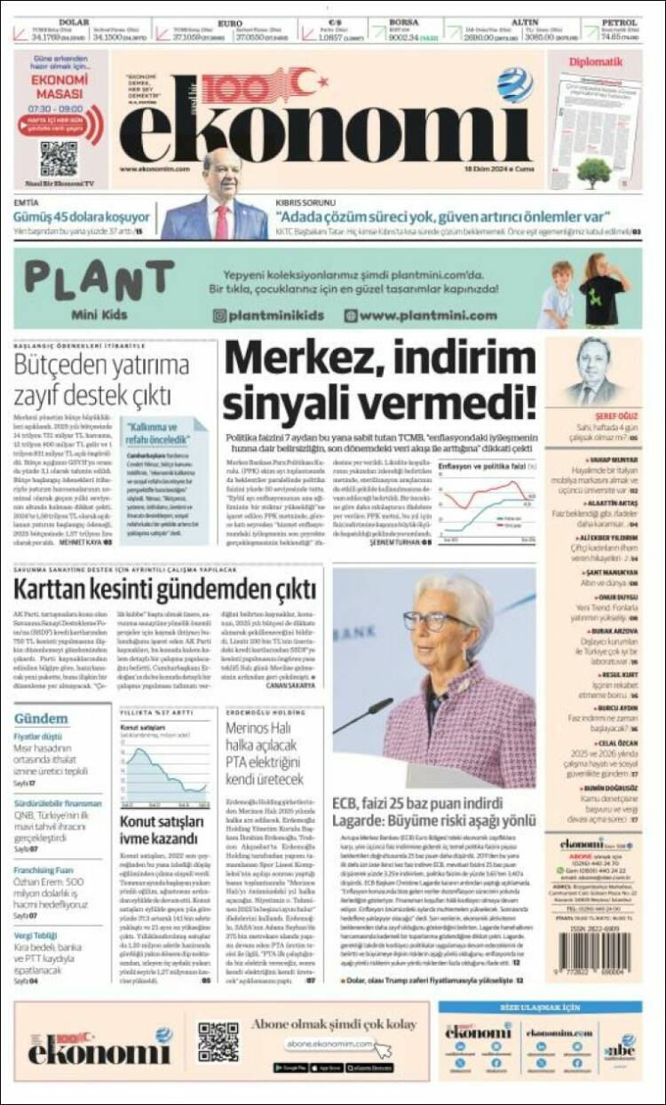 Portada de Dünya (Turquía)