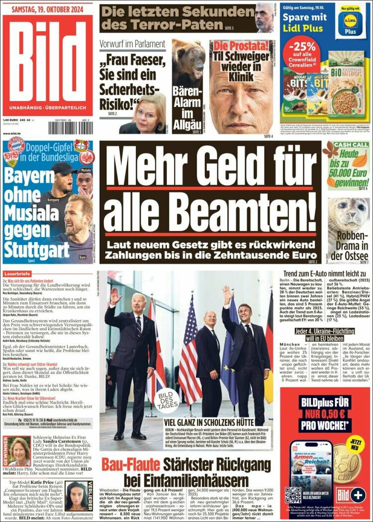 Portada de Bild (Alemania)