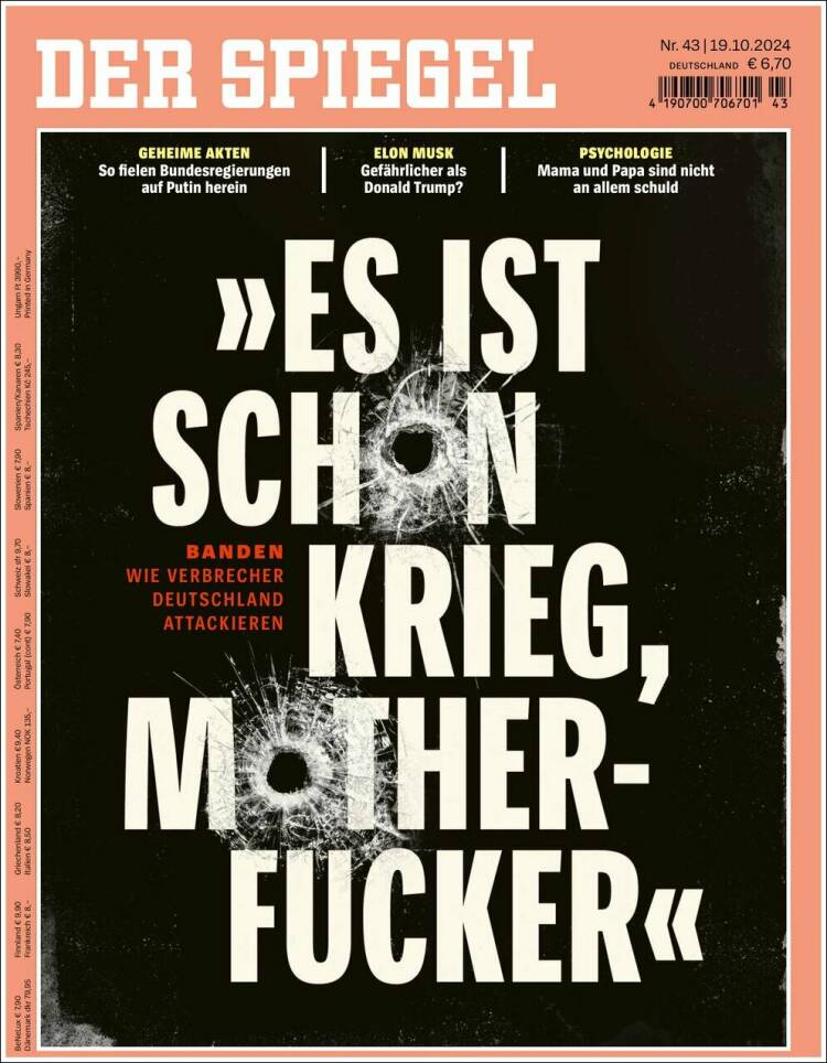 Portada de Der Spiegel (Alemania)