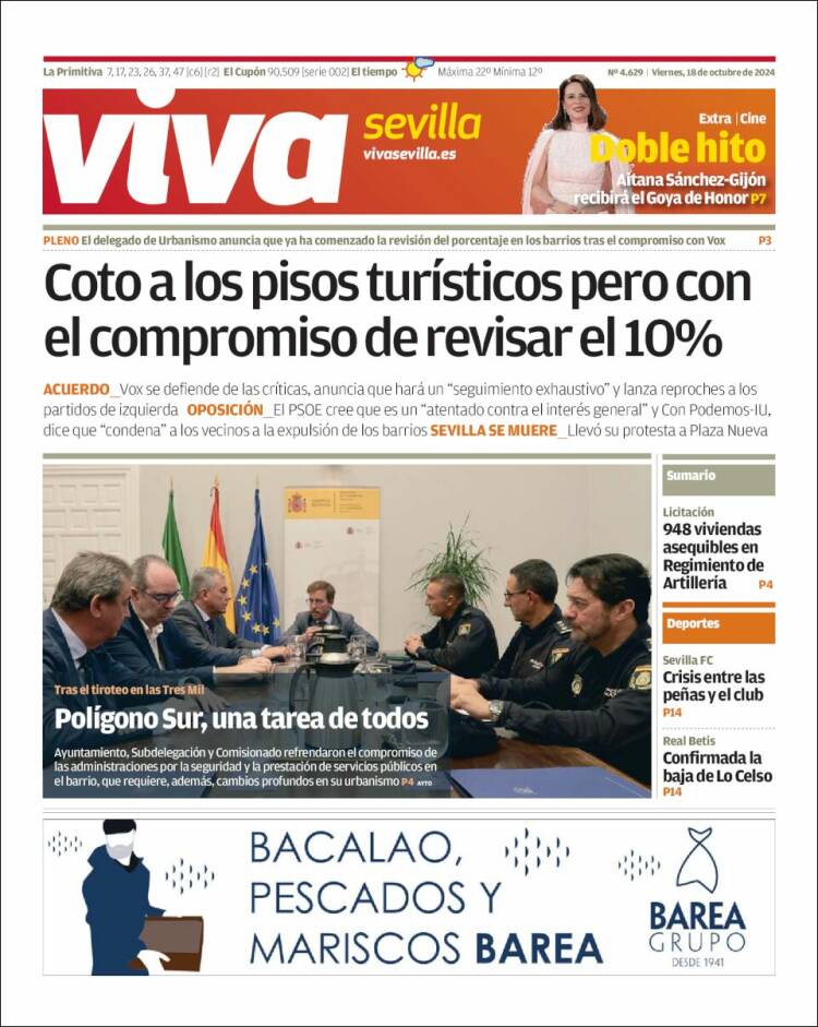 Portada de Viva Sevilla (España)